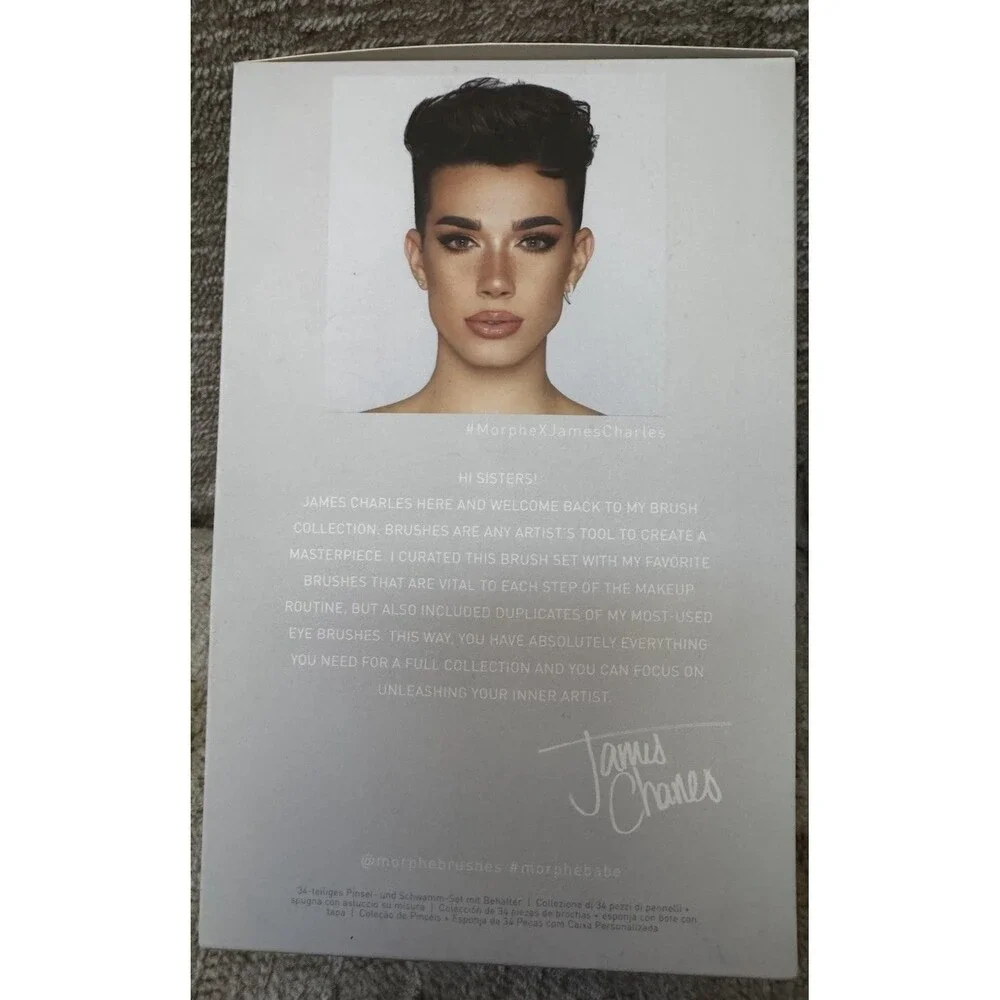 NIB MORPHE X JAMES CHARLES COLLECTION 34 PC BRUSH SET FAST FREE SHIP!! 💨💨 👀👀